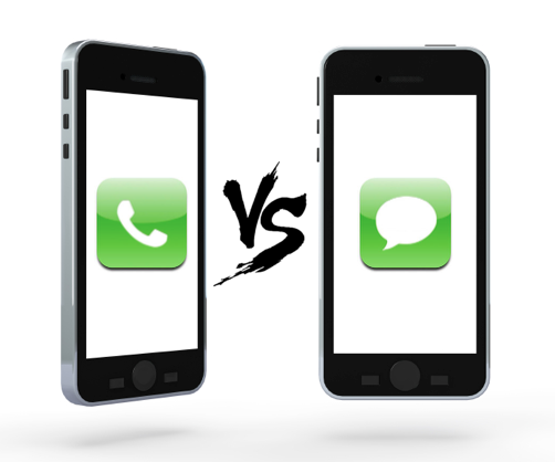 Calling vs Texting